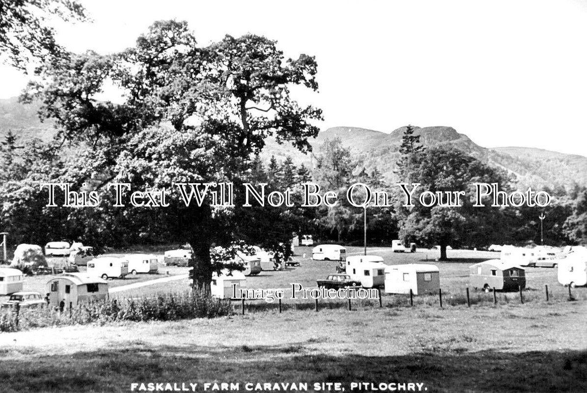 SC 1986 - Faskally Farm Caravan Site, Pitlochry, Scotland c1961