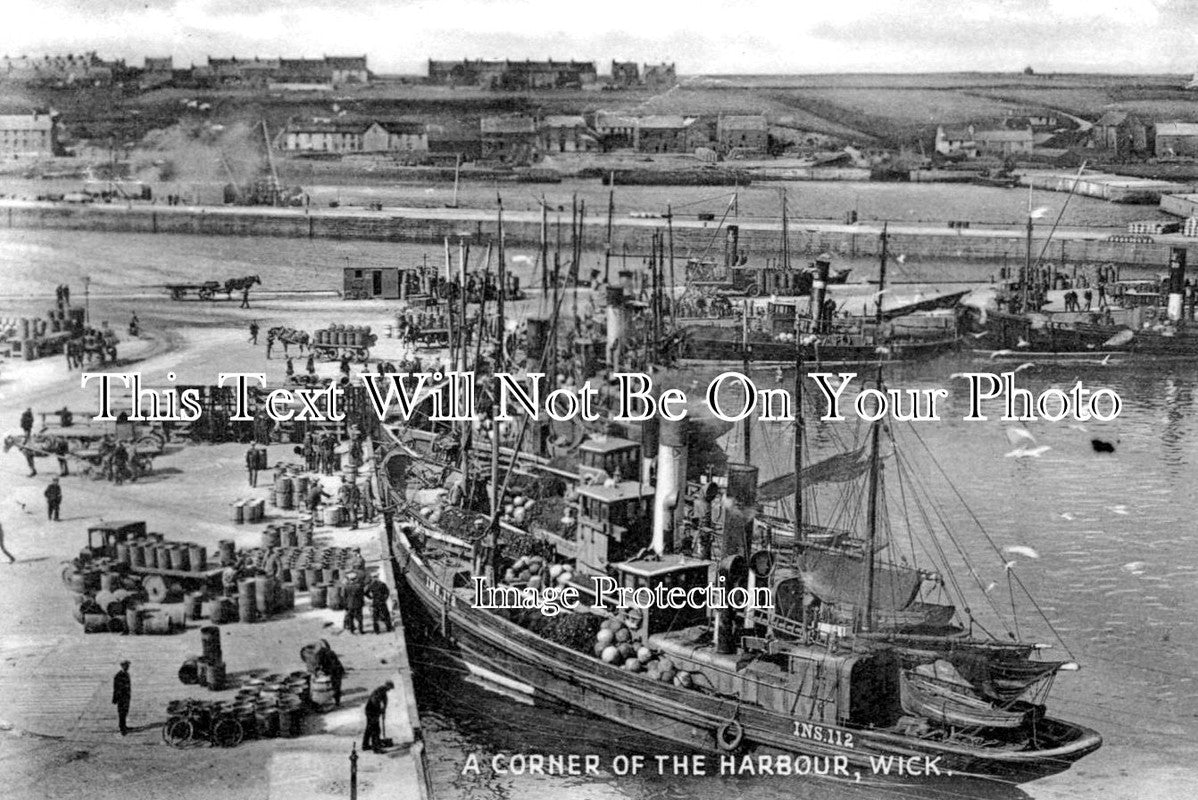 SC 2131 - A Corner Of The Harbour, Wick, Scotland