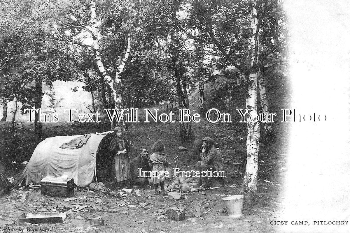 SC 2287 - Gipsy Camp, Pitlochry, Perthshire, Scotland c1904