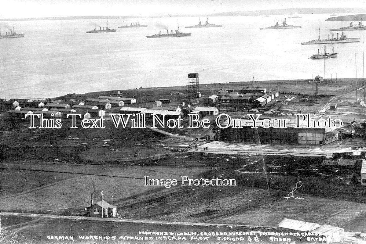 SC 2309 - German Warships At Scapa Flow, Scotland WW1