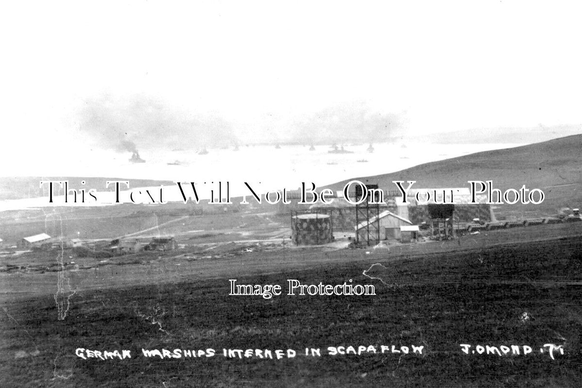 SC 2314 - German Warships Interned At Scapa Flow, Orkney, Scotland WW1