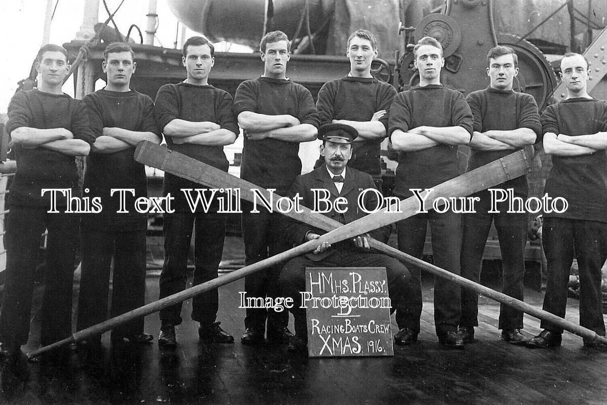 SC 2340 - HMHS Plassy Hospital Ship, Racing Boat Crew, Orkney, Scotland