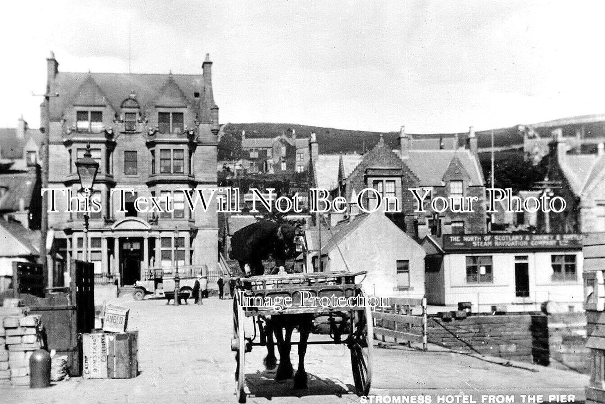 SC 2403 - Stromness Hotel From The Pier, Orkney, Scotland