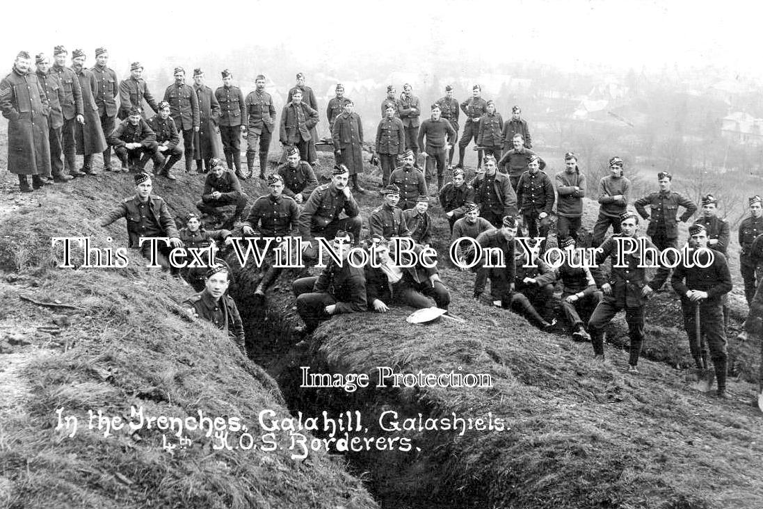 SC 2406 - 4th K.O.S Borderers In The Trenches, Galahill Galashiels, Scotland