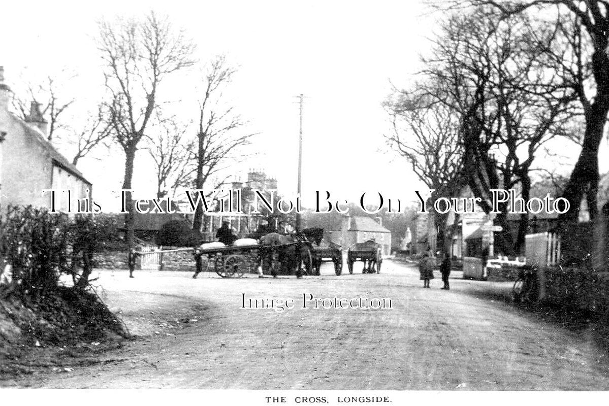 SC 2449 - The Cross, Longside, Mintlaw, Scotland c1918