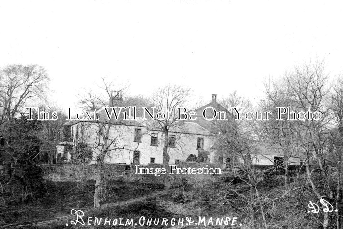 SC 2491 - Benholm Church & Manse, Scotland