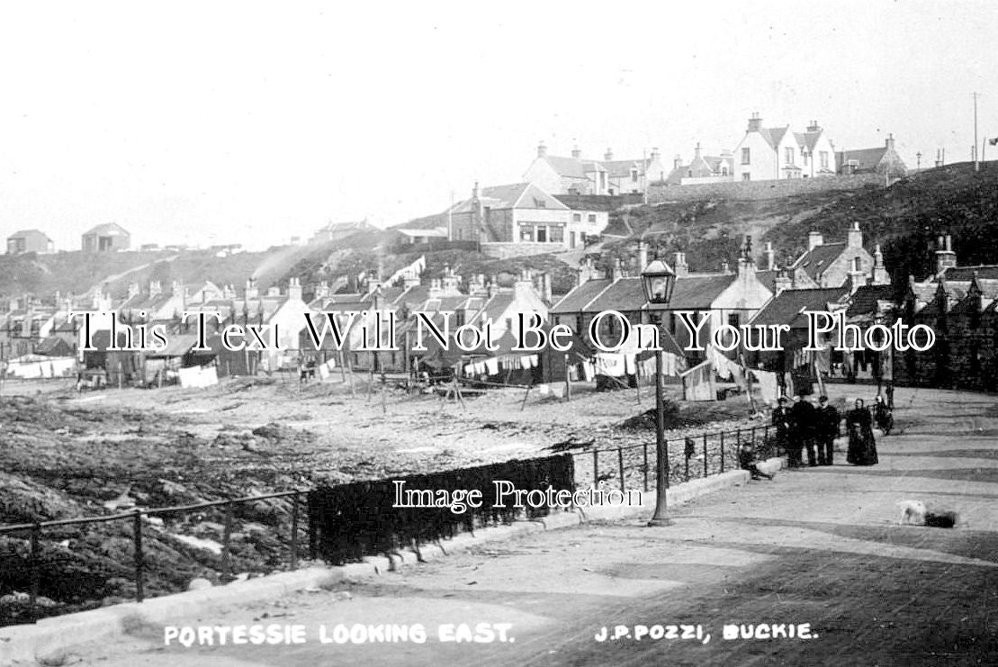 SC 2619 - Portessie Looking East, Buckie, Banffshire, Scotland