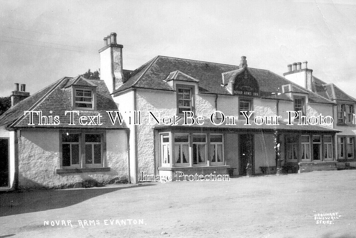 SC 2649 - Novar Arms Inn Pub, Evanton, Scotland c1915