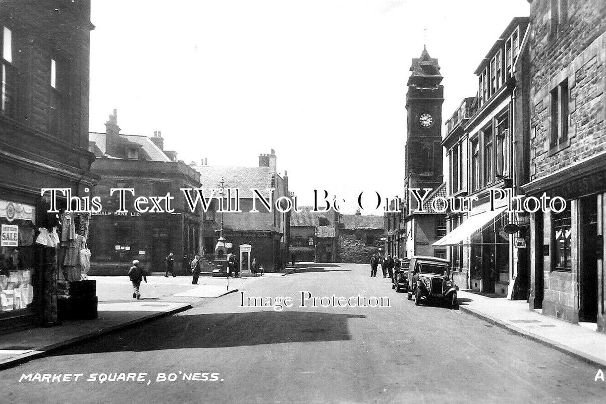 SC 2698 - Market Square, Bo'ness, Lanarkshire, Scotland