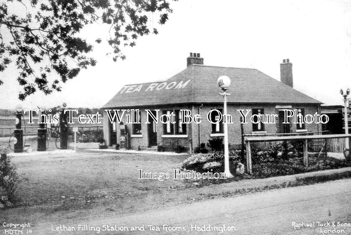 SC 2709 - Lethan Filling Station & Tea Rooms, Haddington, Scotland