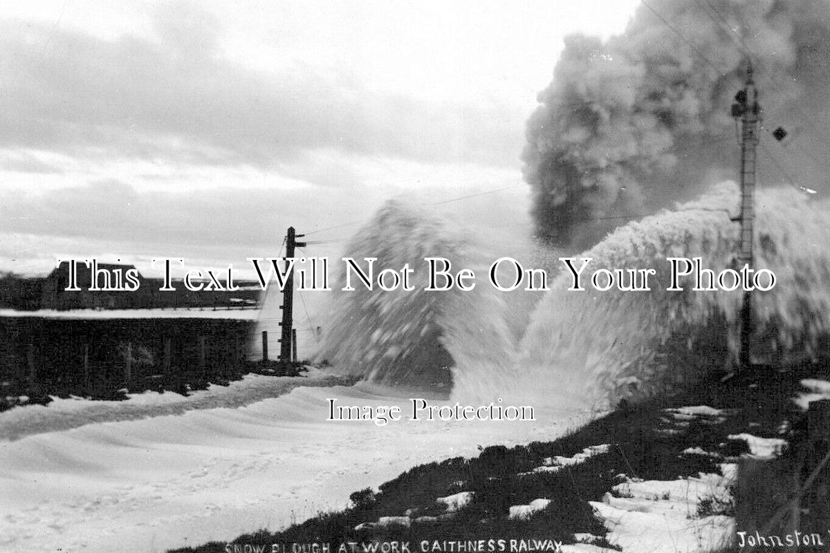 SC 2758 - Snow Plough At Work, Caithness Railway, Wick, Scotland