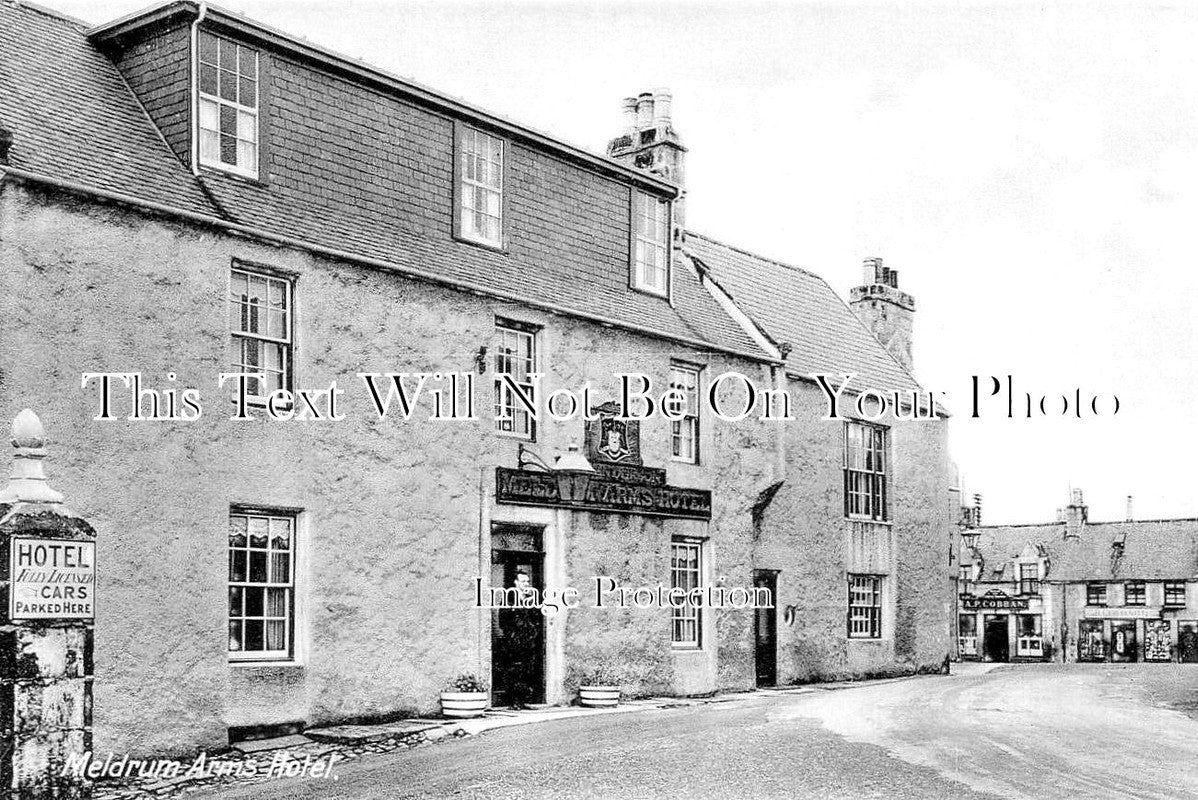 SC 2766 - Meldrum Arms Hotel, Oldmeldrum, Scotland c1950
