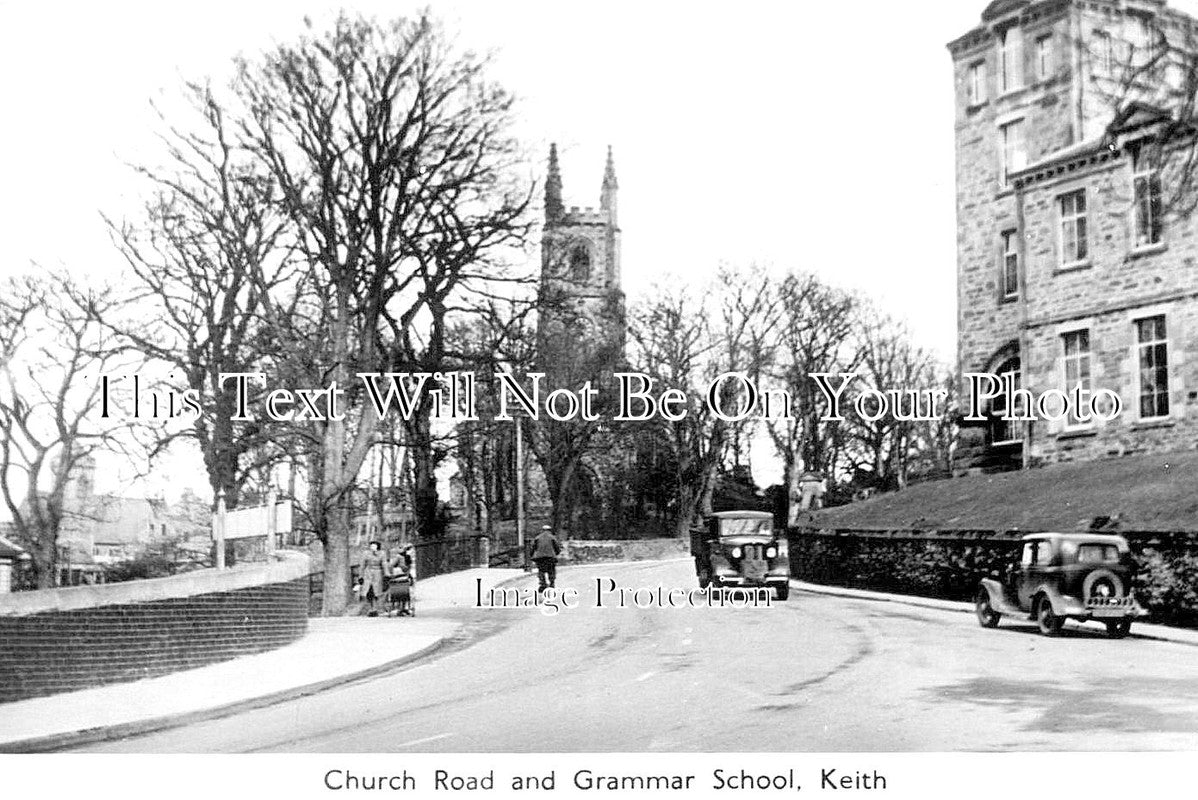 SC 2782 - Church Road & Grammar School, Keith, Scotland