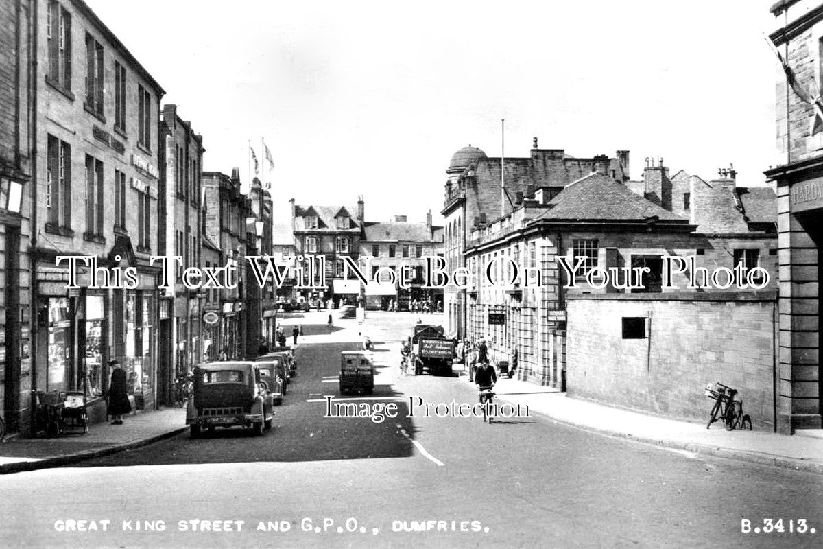 SC 2826 - Great King Street & GPO, Dumfries, Scotland