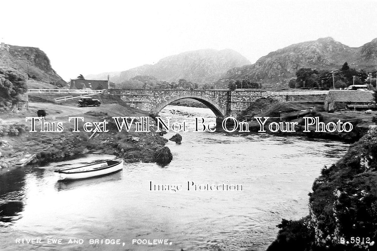 SC 2958 - River Ewe & Bridge, Poolewe, Scotland