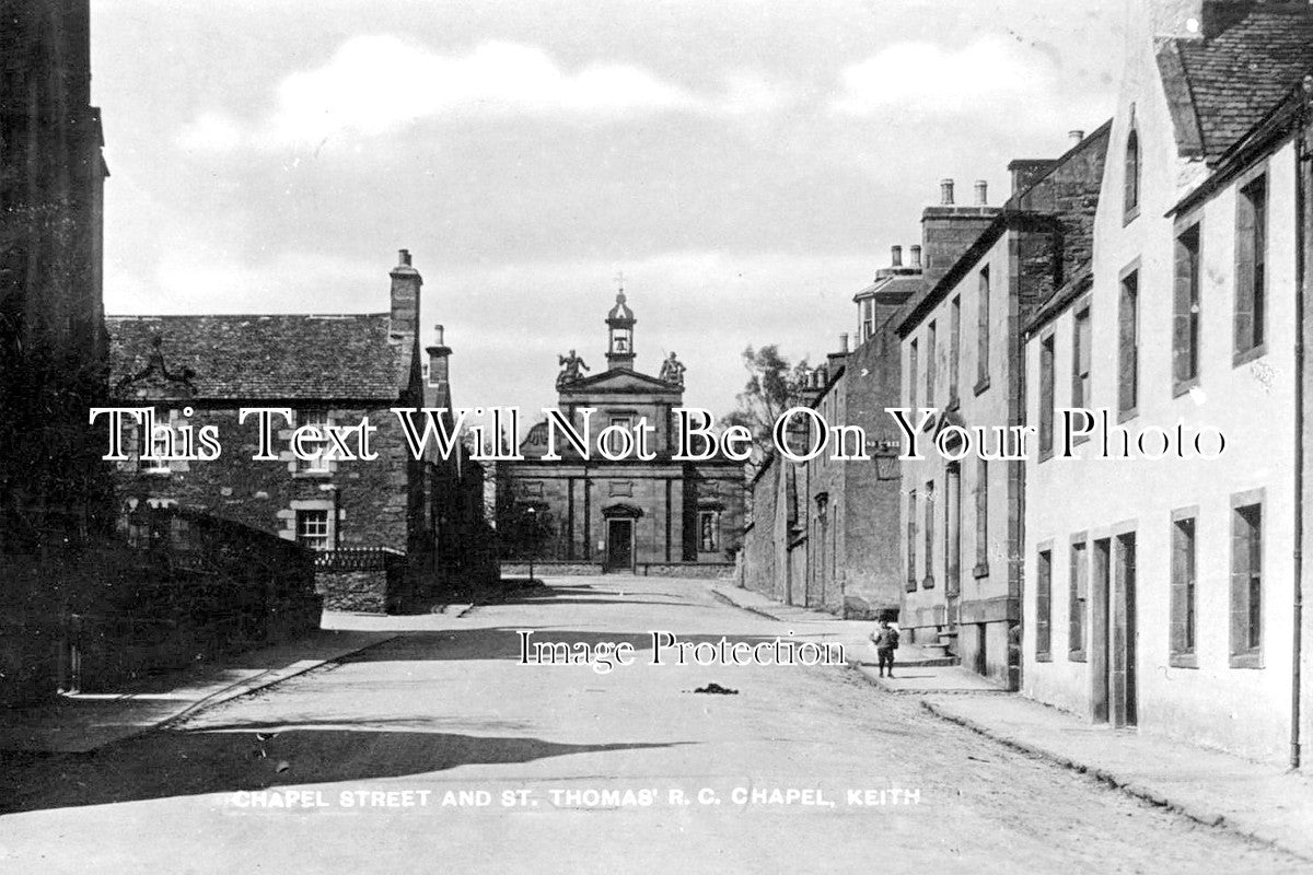 SC 2973 - Chapel Street & St Thomas RC Chapel, Keith, Scotland