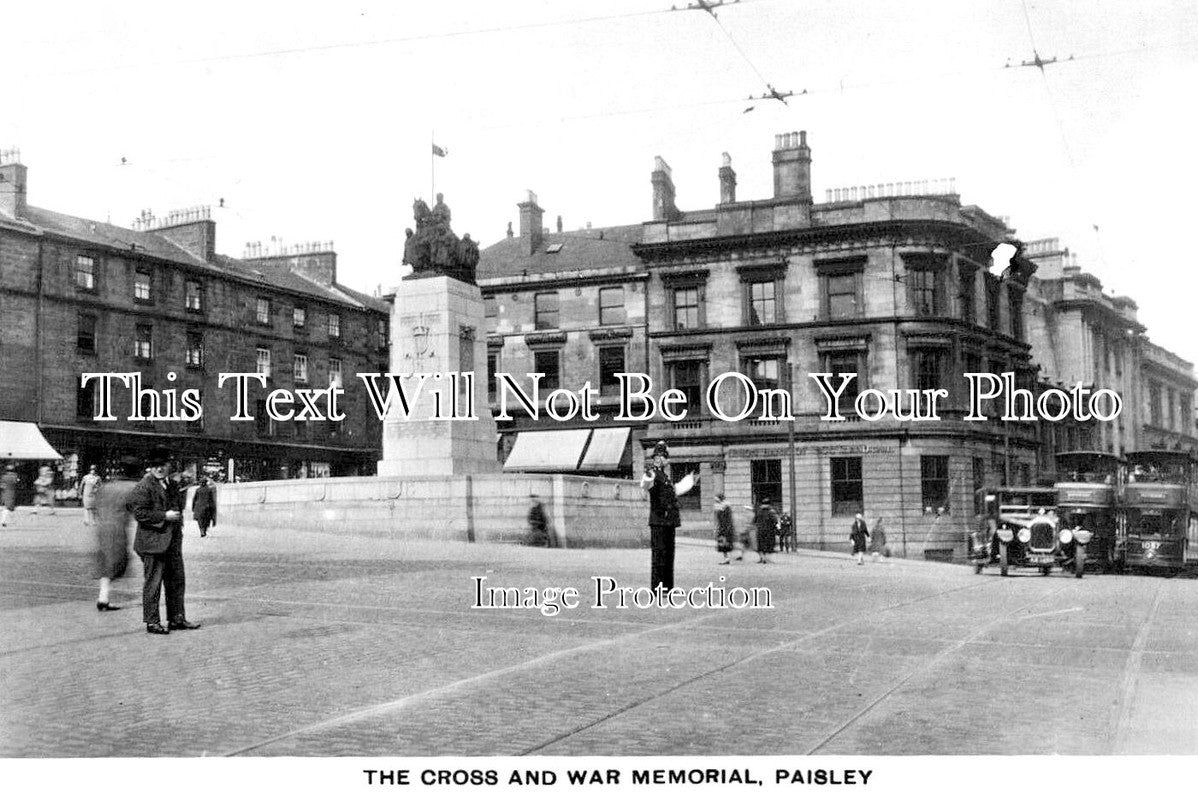 SC 2997 - The Cross & War Memorial, Paisley, Scotland