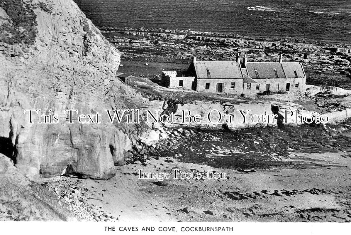 SC 3029 - The Caves & Cove, Cockburnspath, Scotland c1940