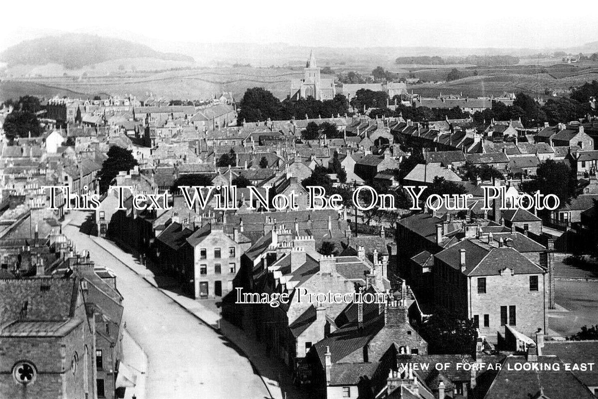 SC 3074 - View Of Forfar Looking East, Scotland