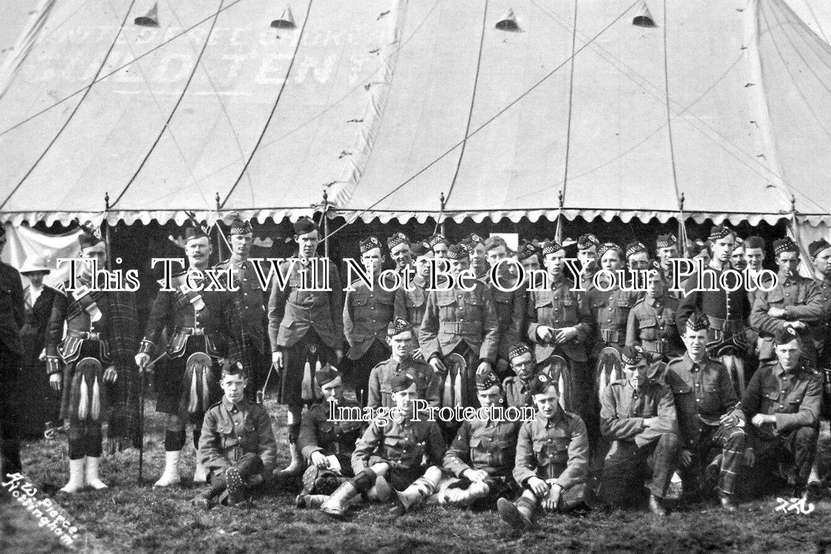 SC 312 - 5th Seaforth Highlanders Camp Parade, Bedford, Bedfordshire