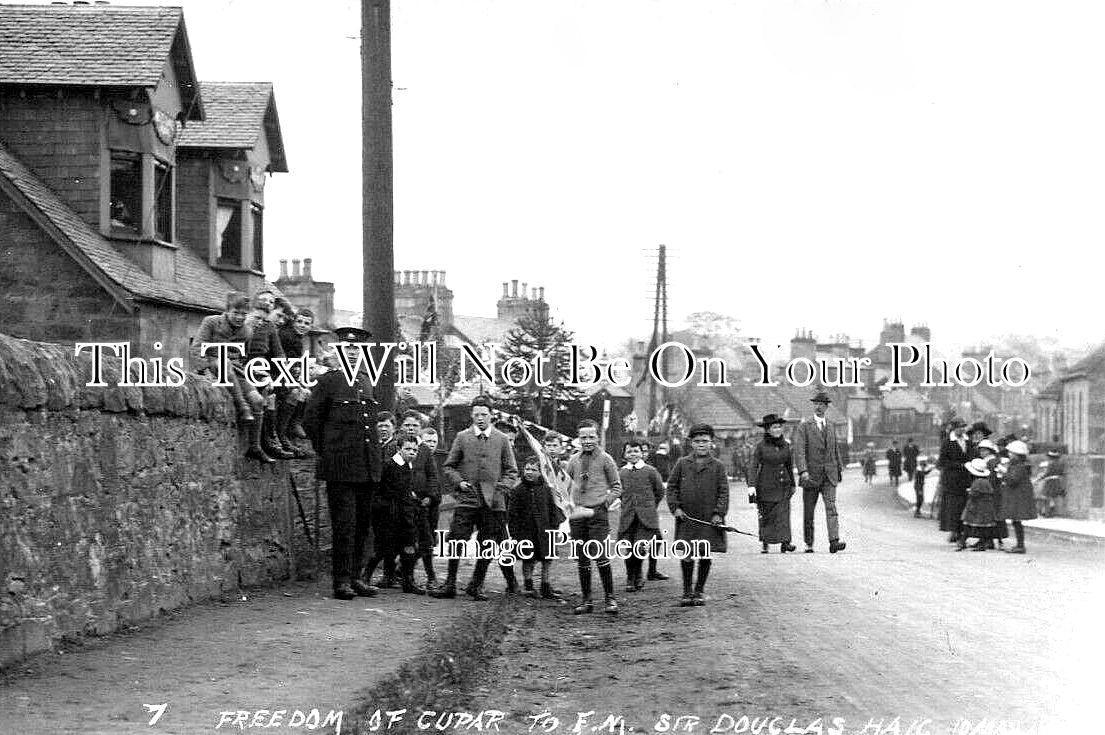 SC 323 - Freedom Of Cupar For FM Sir Douglas Haig, Fife, Scotland c1919