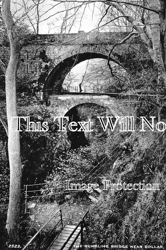 SC 3283 - The Rumbling Bridge Near Dollar, Scotland c1938