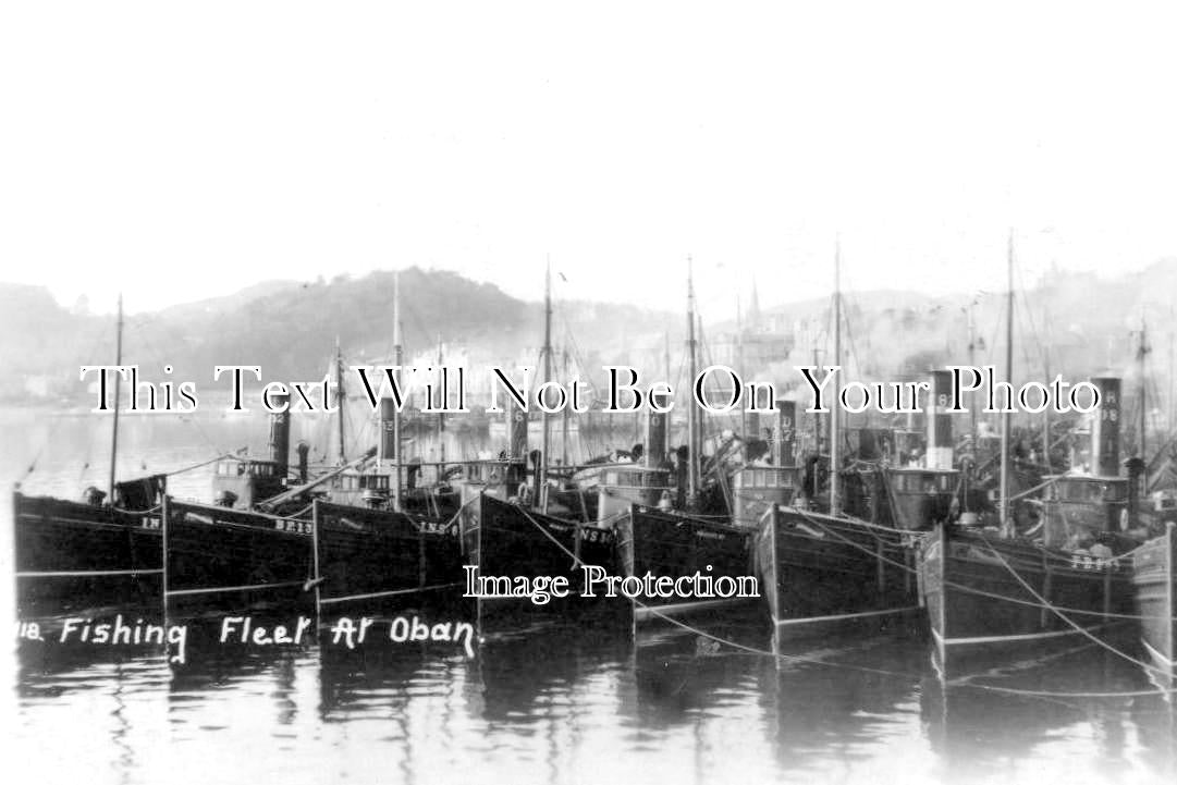 SC 3329 - Fishing Fleet At Oban, Argyll, Scotland