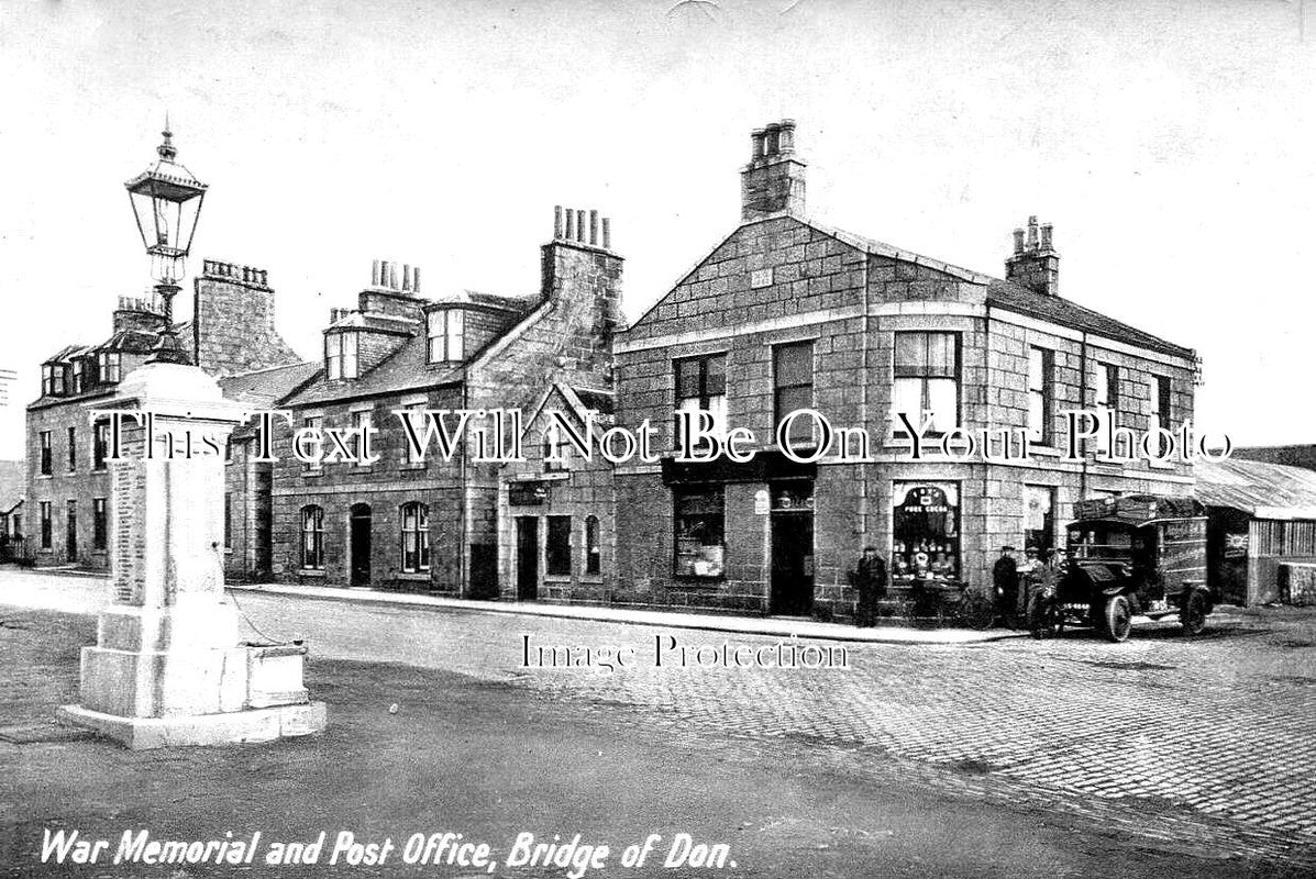 SC 3358 - Bridge Of Don War Memorial & Post Office, Aberdeen c1937