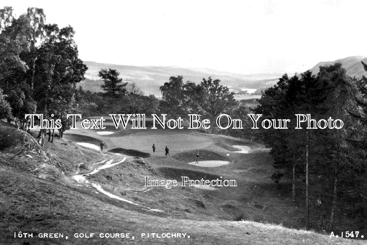 SC 3413 - 16th Green, Pitlochry Golf Course, Scotland