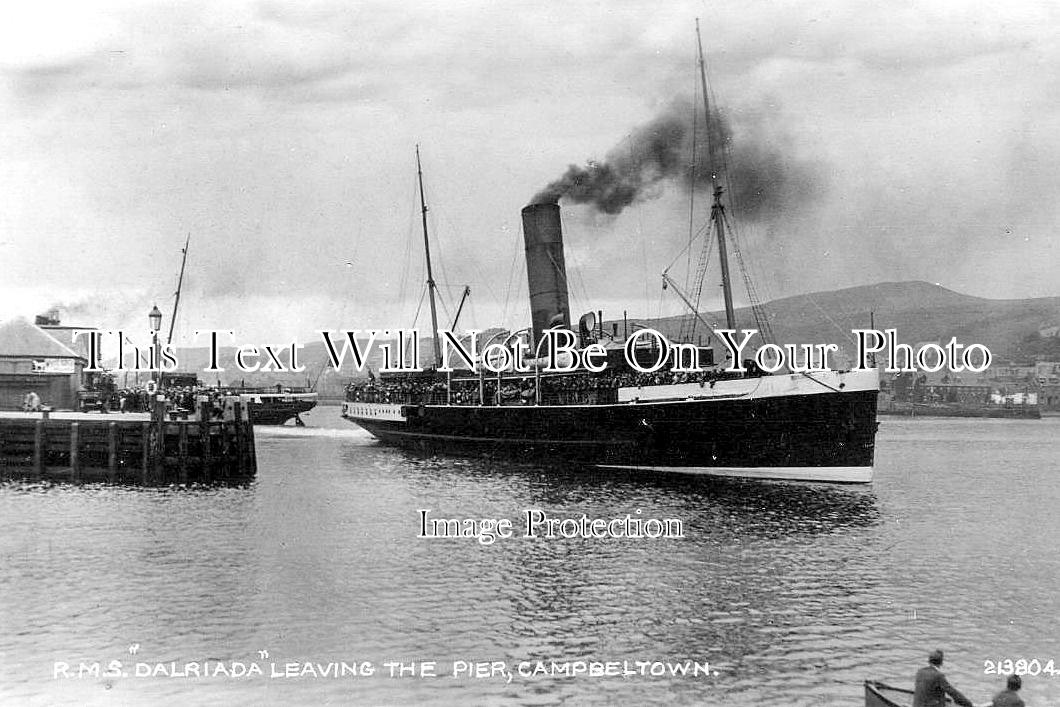 SC 3453 - RMS Dalriada Leaving The Pier, Campbeltown, Scotland