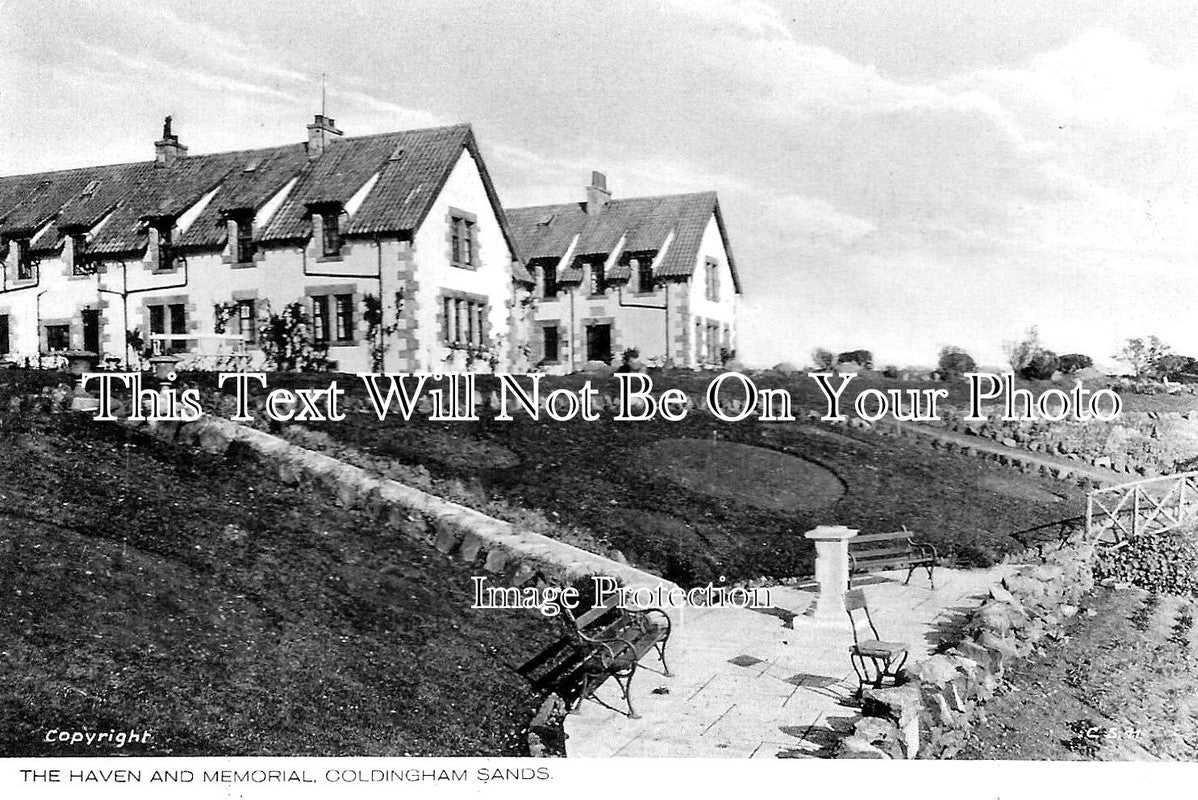 SC 3479 - The Haven & Memorial, Coldingham Sands, Scotland