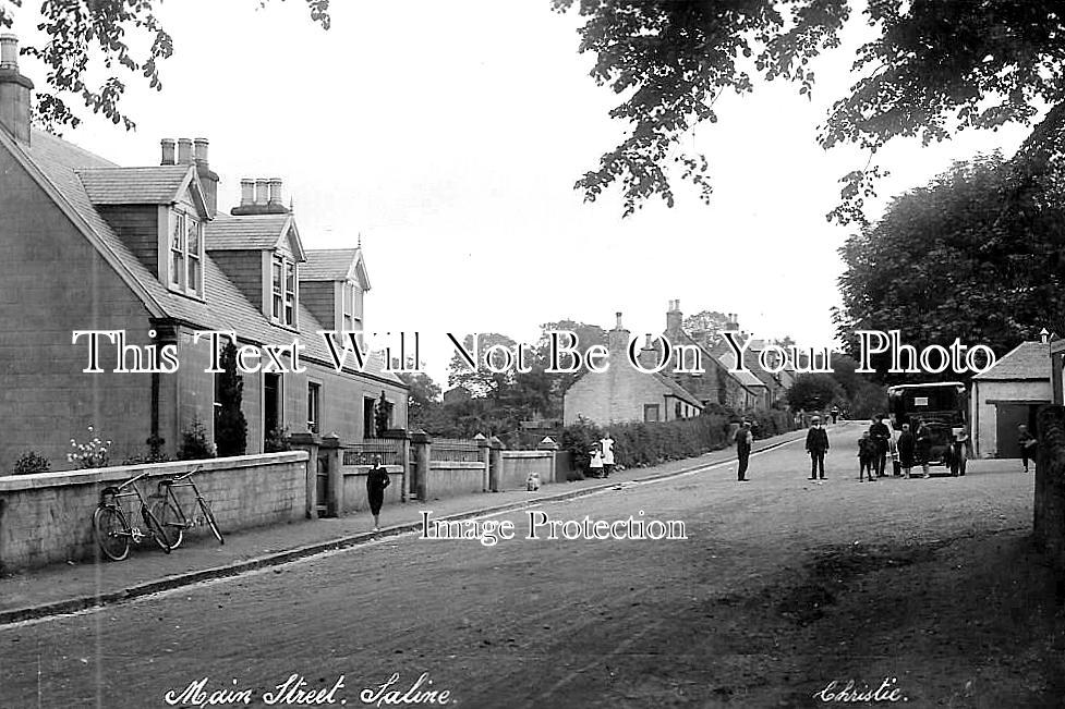 SC 3508 - Main Street, Saline, Fife, Scotland c1913