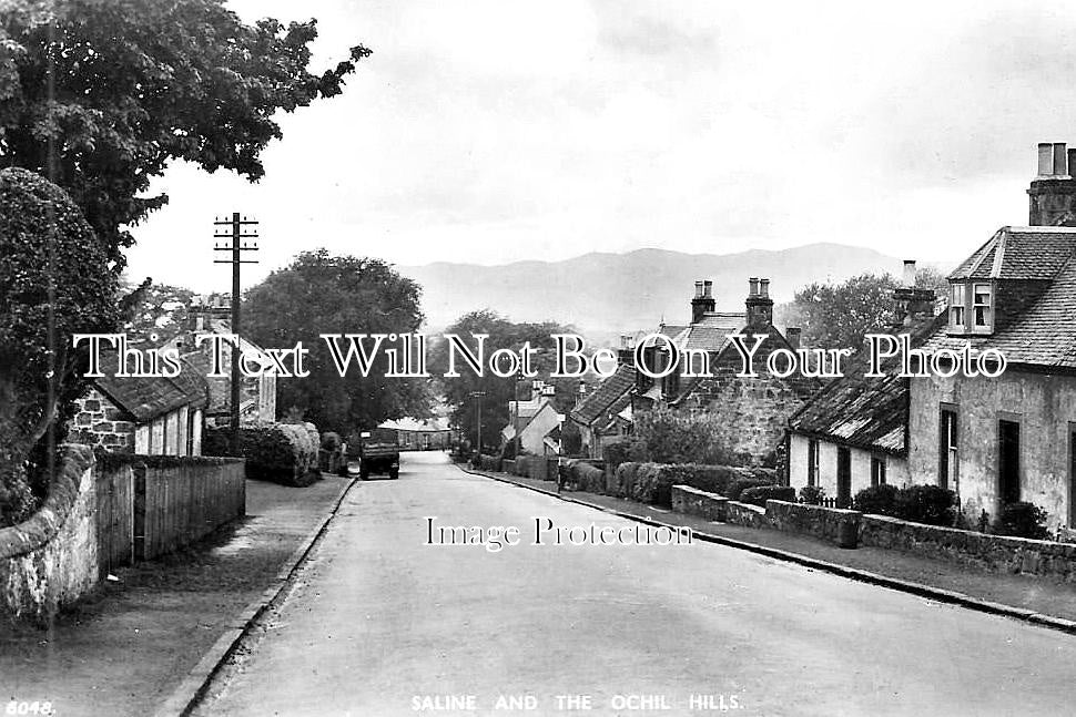 SC 3509 - Saline & The Ochil Hills, Fife, Scotland c1956