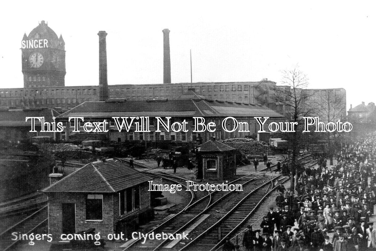 SC 3572 - Singer Sewing Machine Factory, Clydebank, Scotland c1910