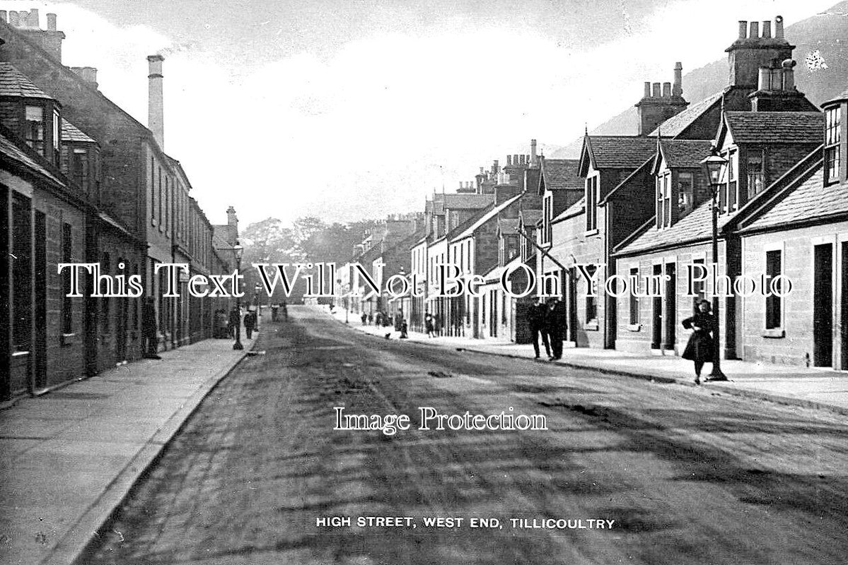 SC 361 - High Street, West End, Tillicoultry, Scotland c1910