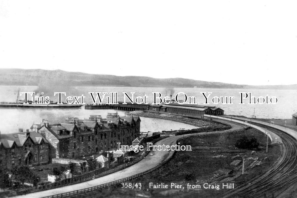 SC 3640 - Fairlie Pier From Craig Hill, Ayrshire, Scotland