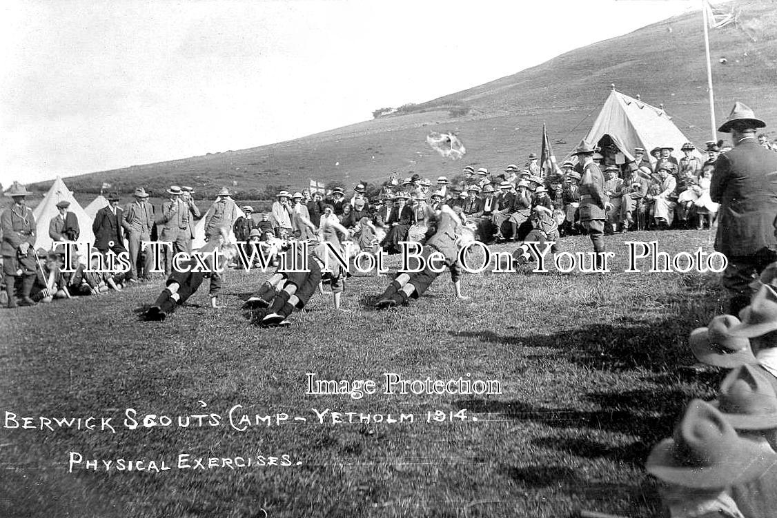 SC 3653 - Berwick Scouts Camp, Yetholm, Scotland 1914