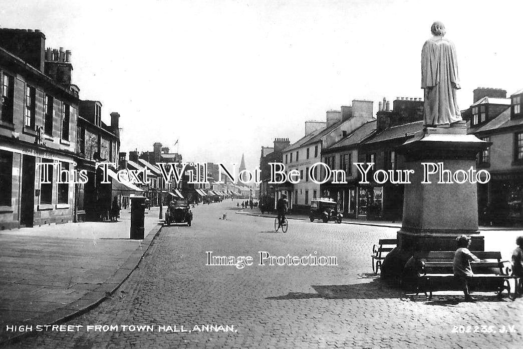 SC 395 - High Street From Town Hall, Annan, Scotland