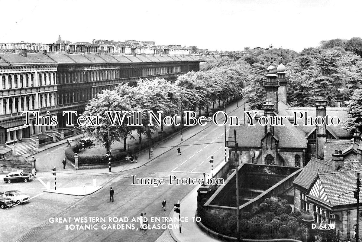 SC 4136 - Great Western Road & Entrance To Glasgow Botanic Gardens