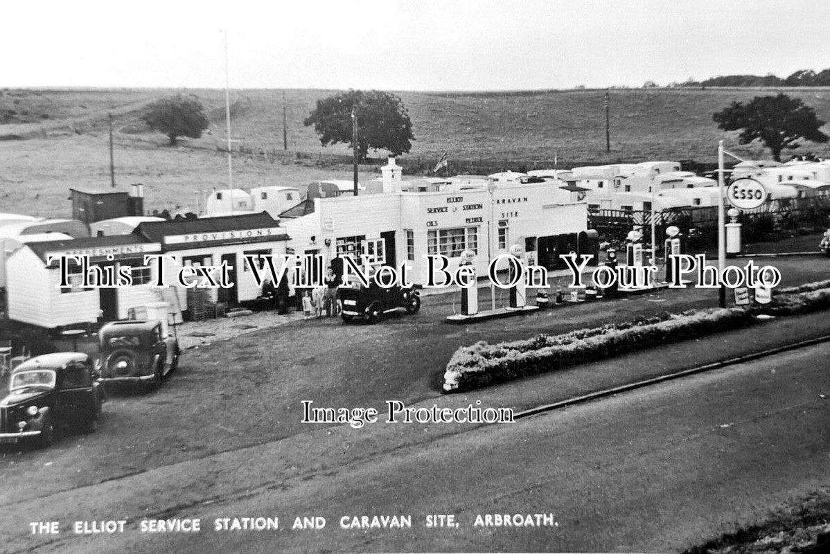 SC 4204 - The Elliot Service Station & Caravan Site, Arbroath, Scotland