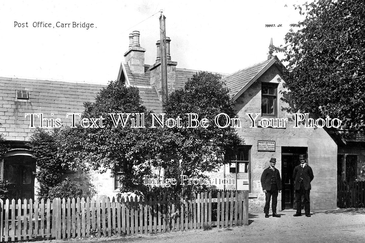 SC 425 - The Post Office, Carrbridge, Inverness, Scotland c1915