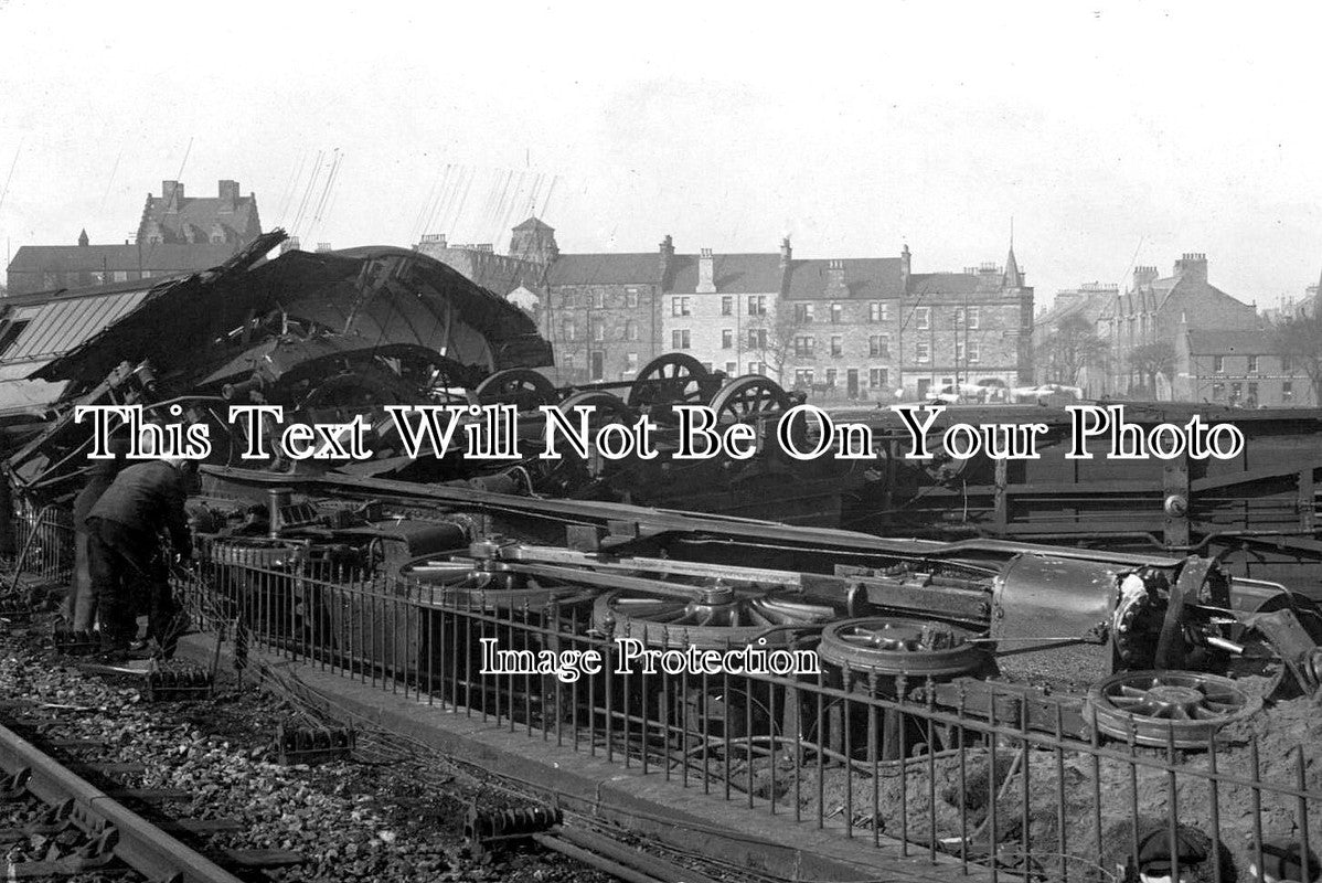 SC 4252 - Burntisland Railway Accident, Fife, Scotland 1914
