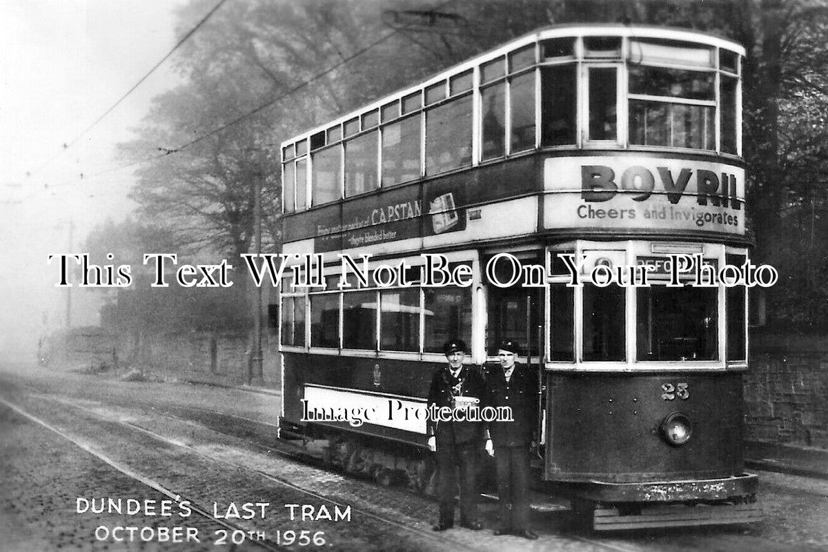 SC 4264 - Dundees Last Tram Car, Reform Street, Scotland 1956