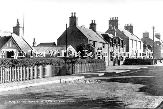 SC 4428 - Main Street, Longside, Peterhead, Scotland c1956