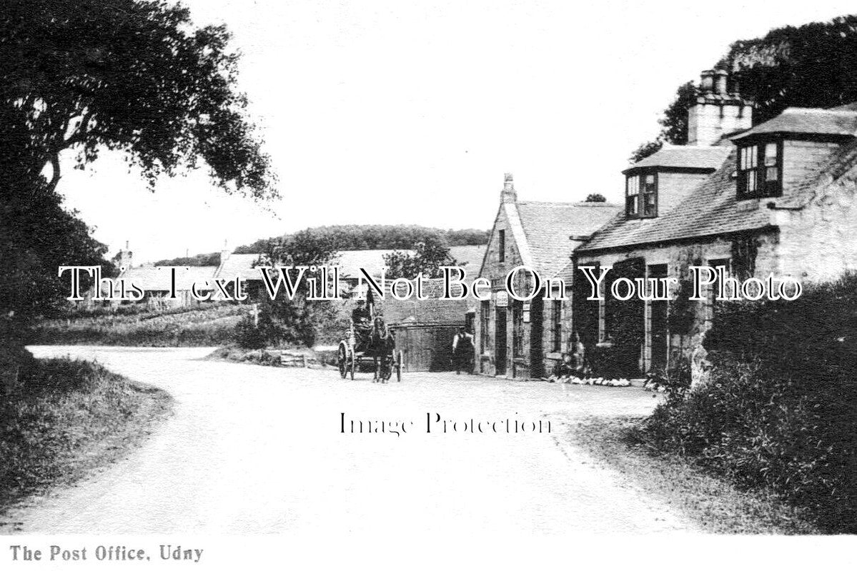 SC 558 - The Post Office, Udny Near Ellon, Aberdeenshire, Scotland c1905