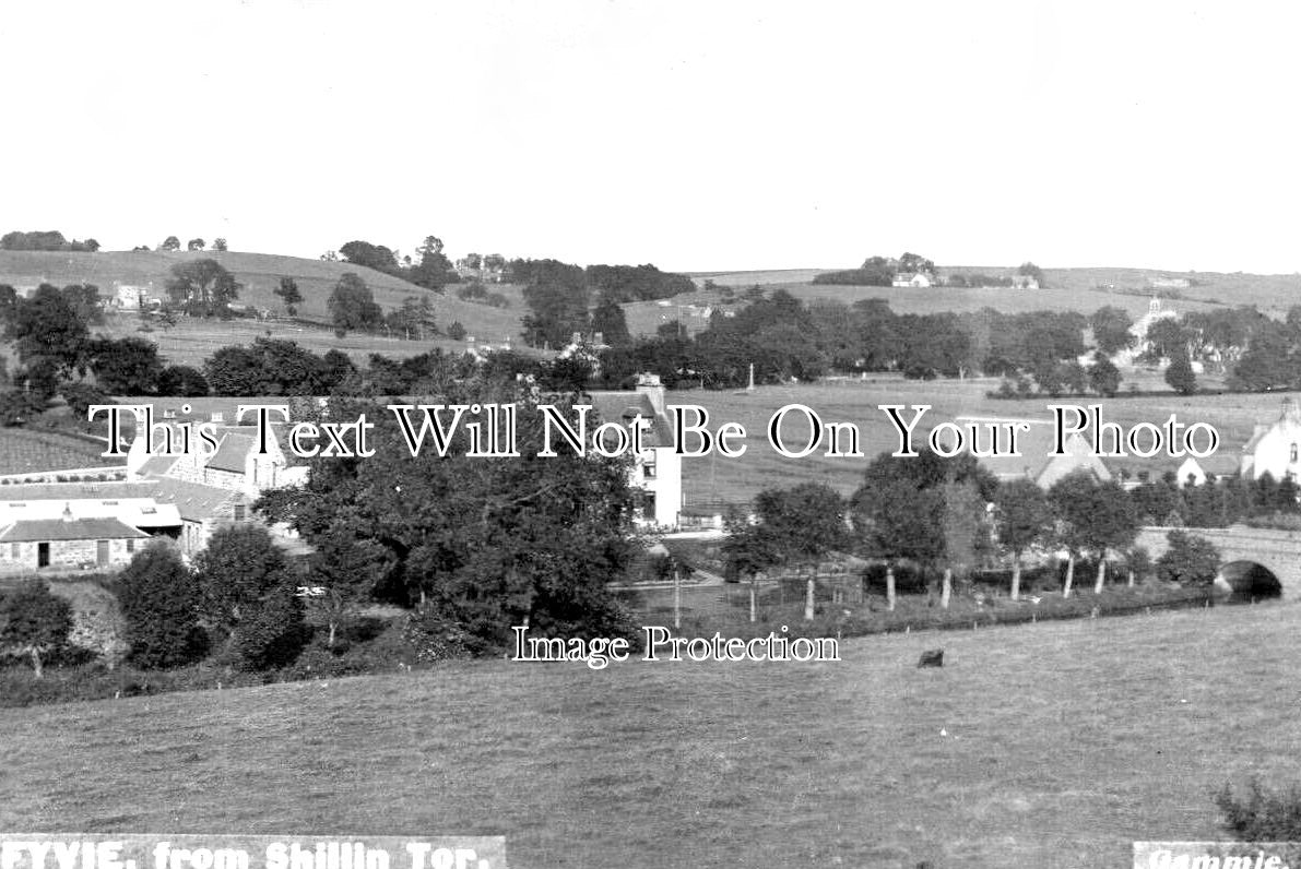 SC 571 - View From Shillin Tor, Fyvie, Aberdeenshire, Scotland c1910