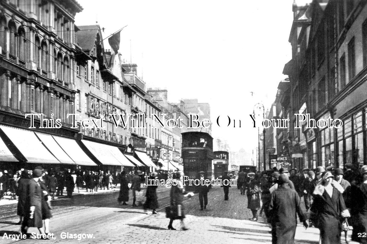 SC 574 - Argyle Street, Glasgow, Scotland c1934