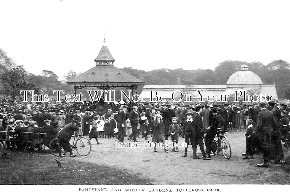 SC 645 - Bandstand & Winter Gardens, Tollcross Park, Glasgow c1914