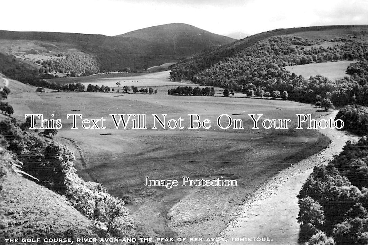 SC 674 - Golf Course, River Avon, Ben Avon, Tomintoul, Scotland