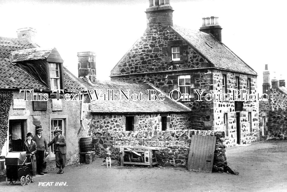 SC 765 - Peat Inn & Post Office, Cupar, St Andrews, Fife, Scotland c1930